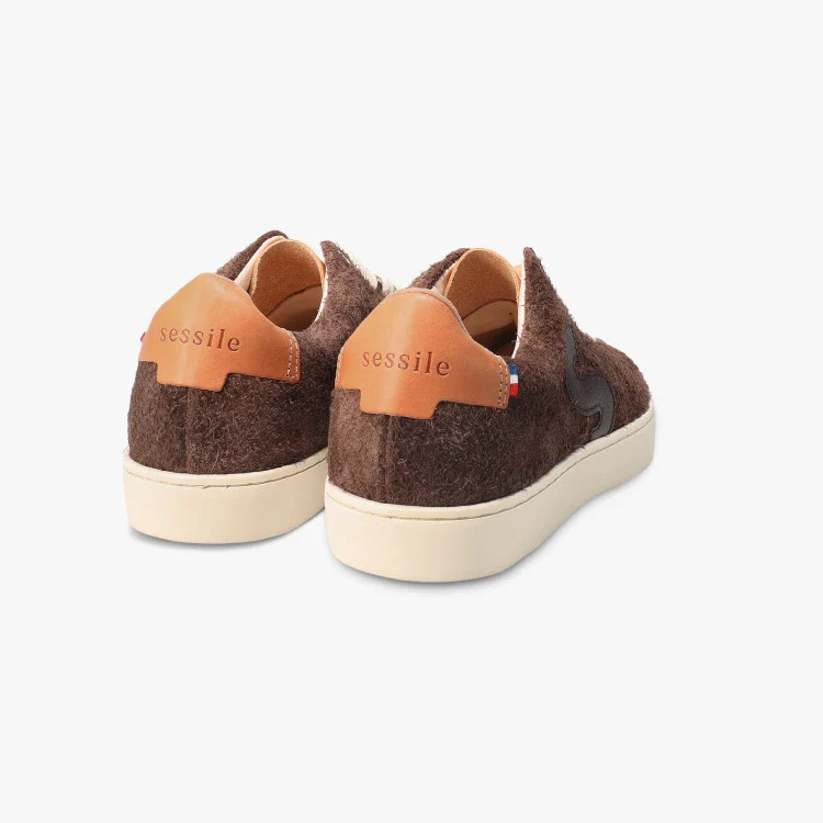 Basket cuir française Dahlia marron - Image 3
