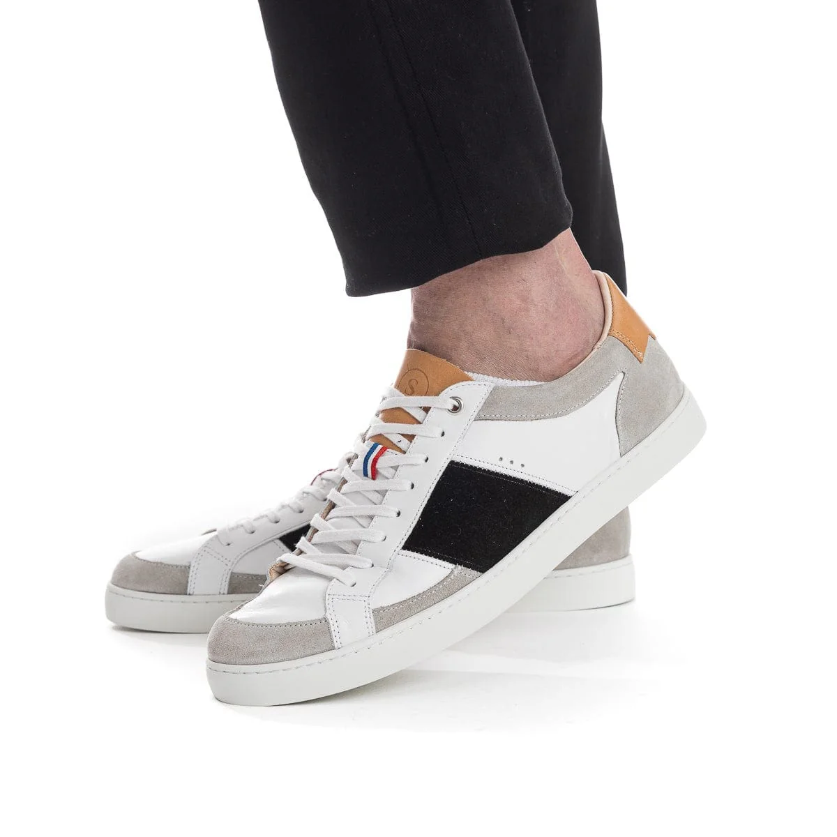 Basket française Hiba Blanc Noir - Image 5