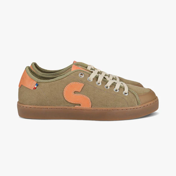 Basket française Aloé Kaki - Image 2