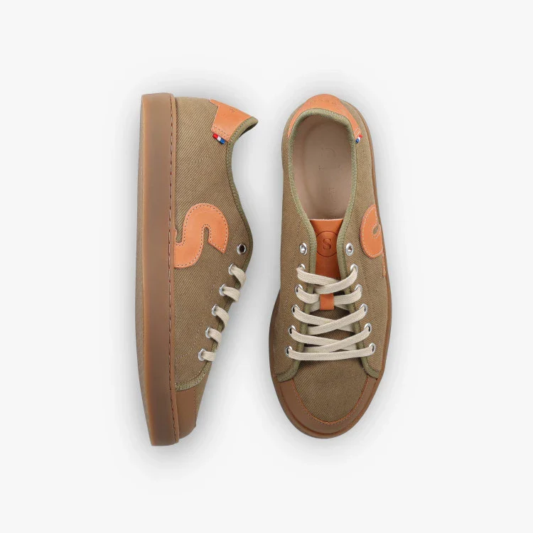 Basket française Aloé Kaki - Image 3