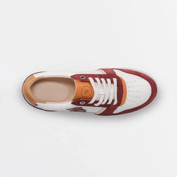 Basket française Belis Blanc Bordeaux - Image 5
