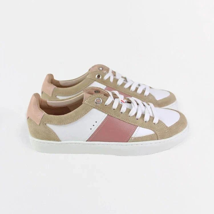 Basket française Hiba Blanc Rose - Image 3