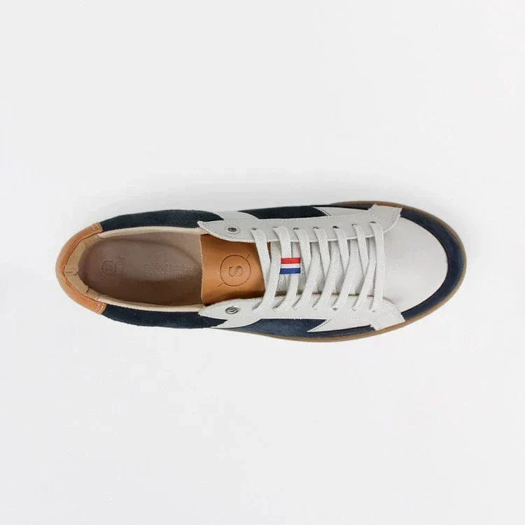 Basket française Hiba Crème Bleu - Image 3