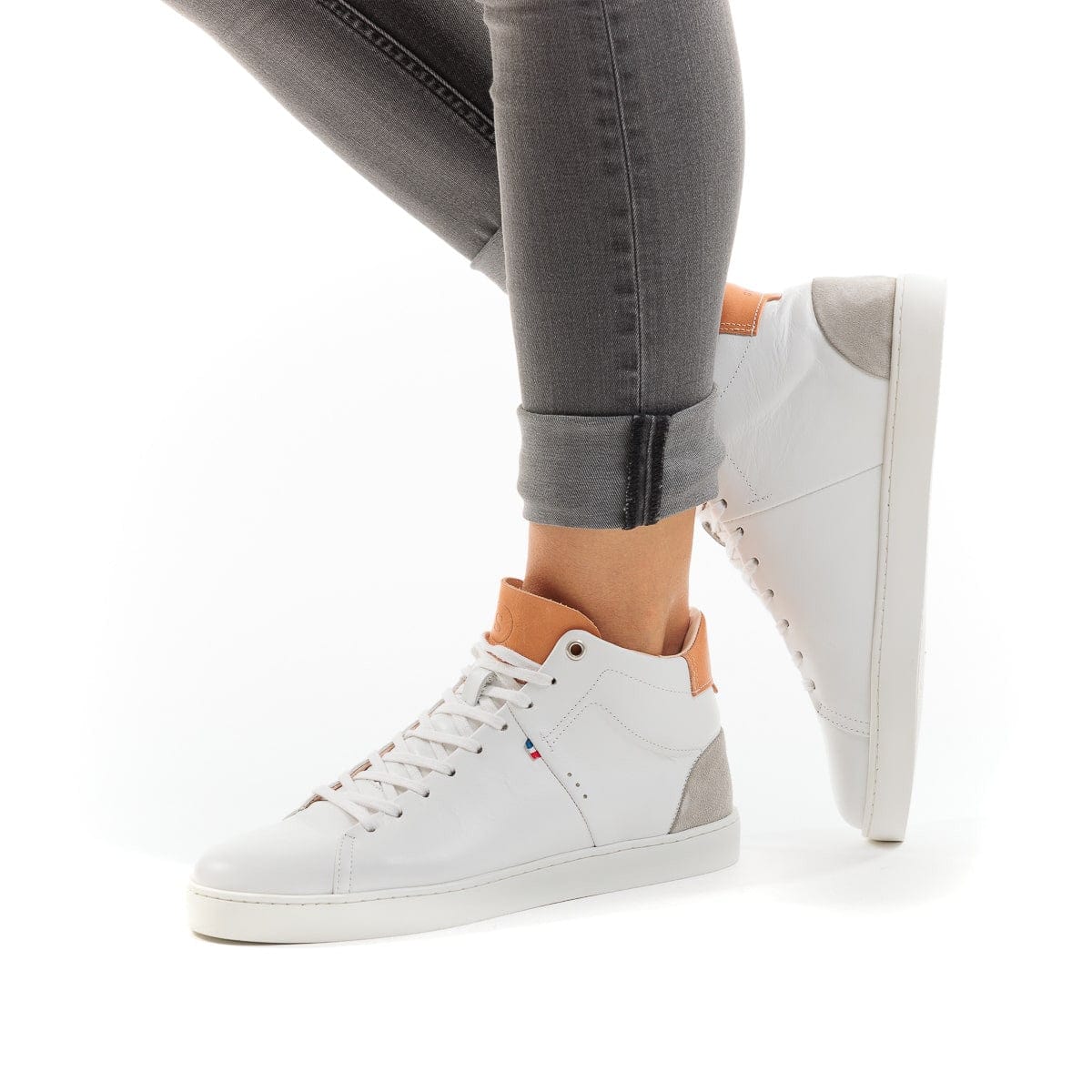 Basket montante Made In France femme - L'authentique