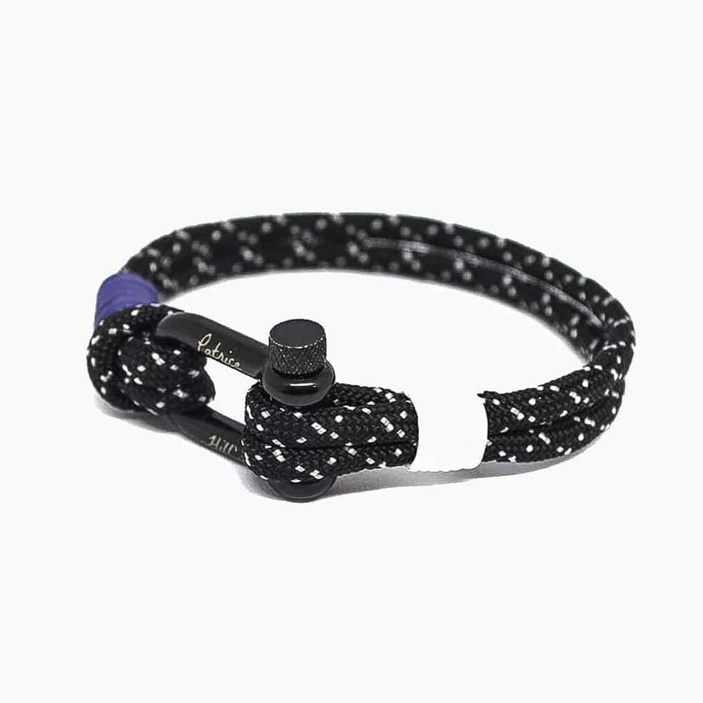 Bracelet mixte noir blanc - Image 2
