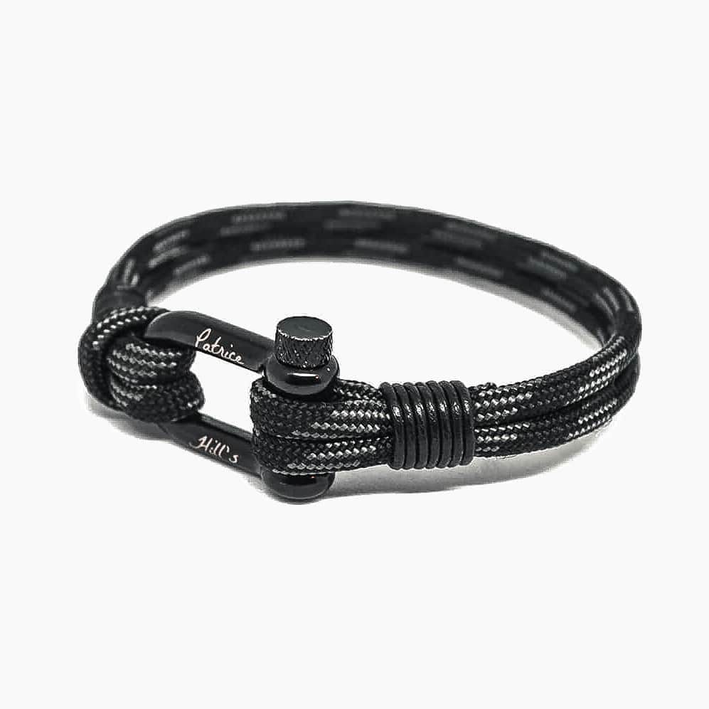 Bracelet mixte noir - Image 2