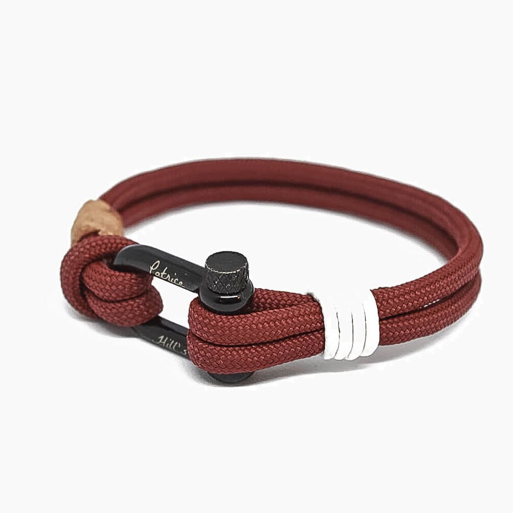 Bracelet mixte rouge brun - Image 2