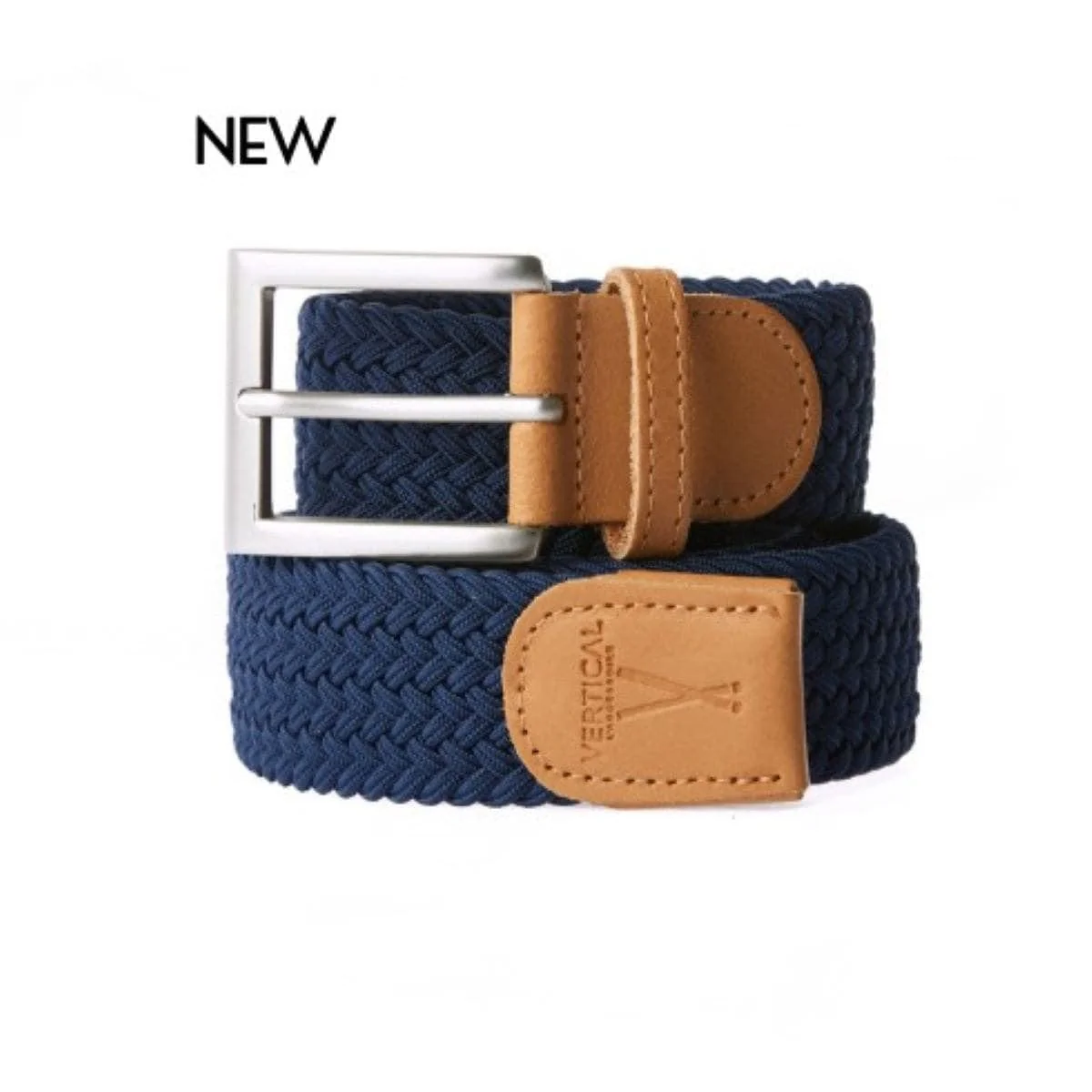 Ceinture tressée Bleu Outre Mer