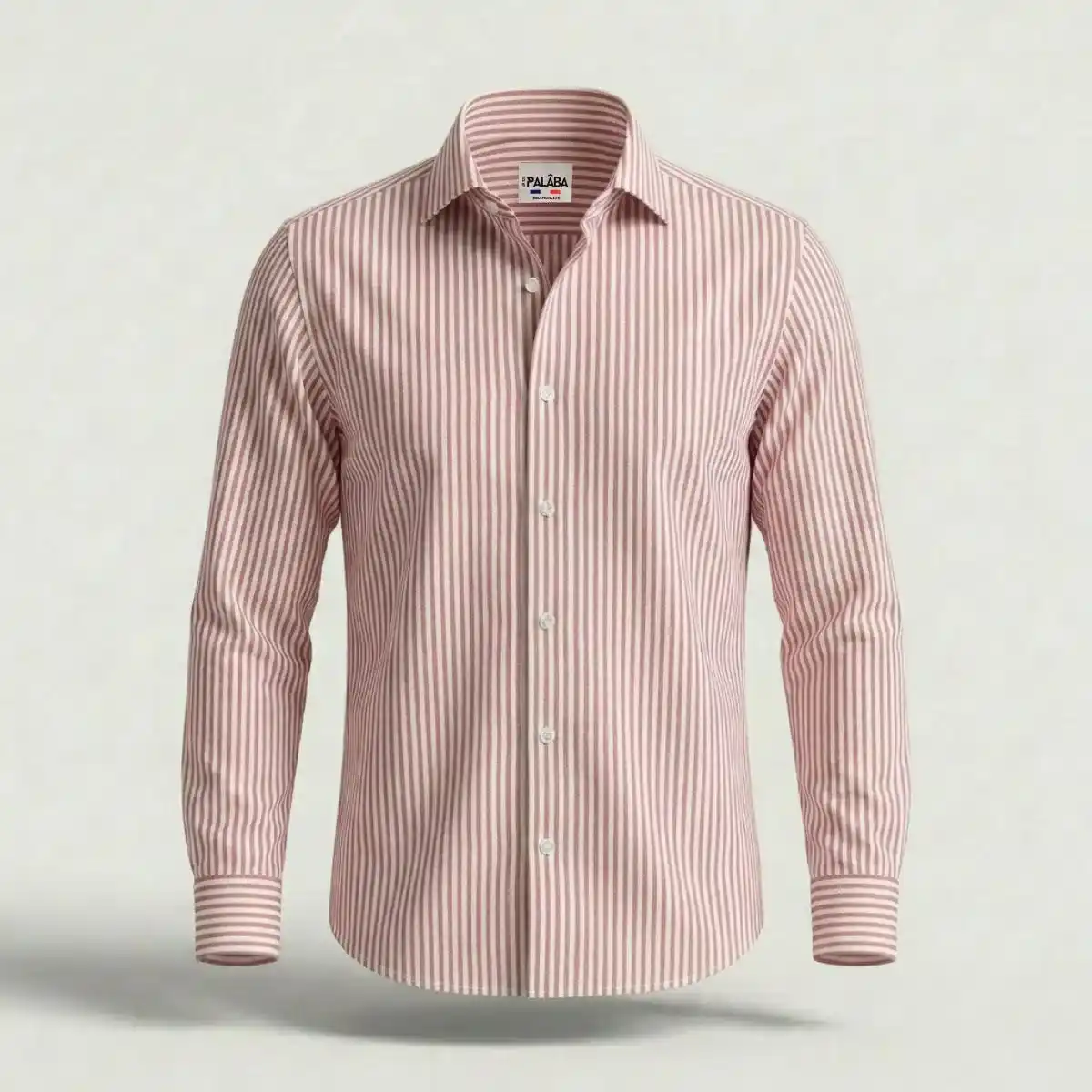 CHEMISE RAYEE HOMME | ROSE - Image 4