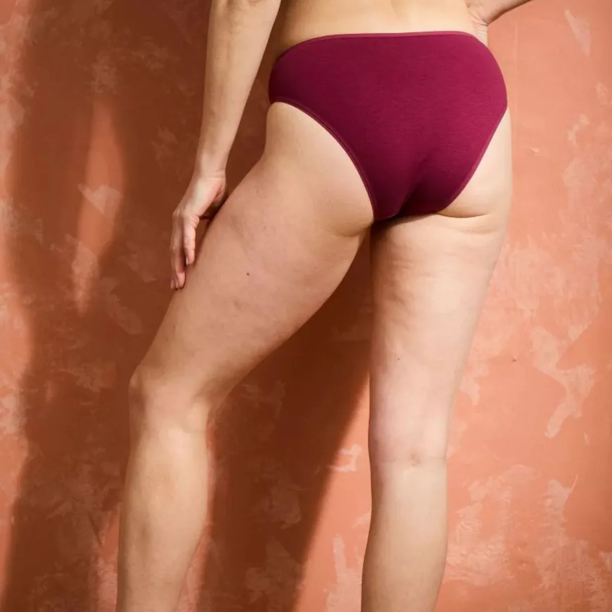 Culotte Made In France grenat en coton - Image 3