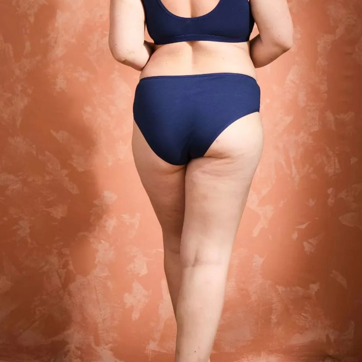 Culotte taille haute Marine - Image 3