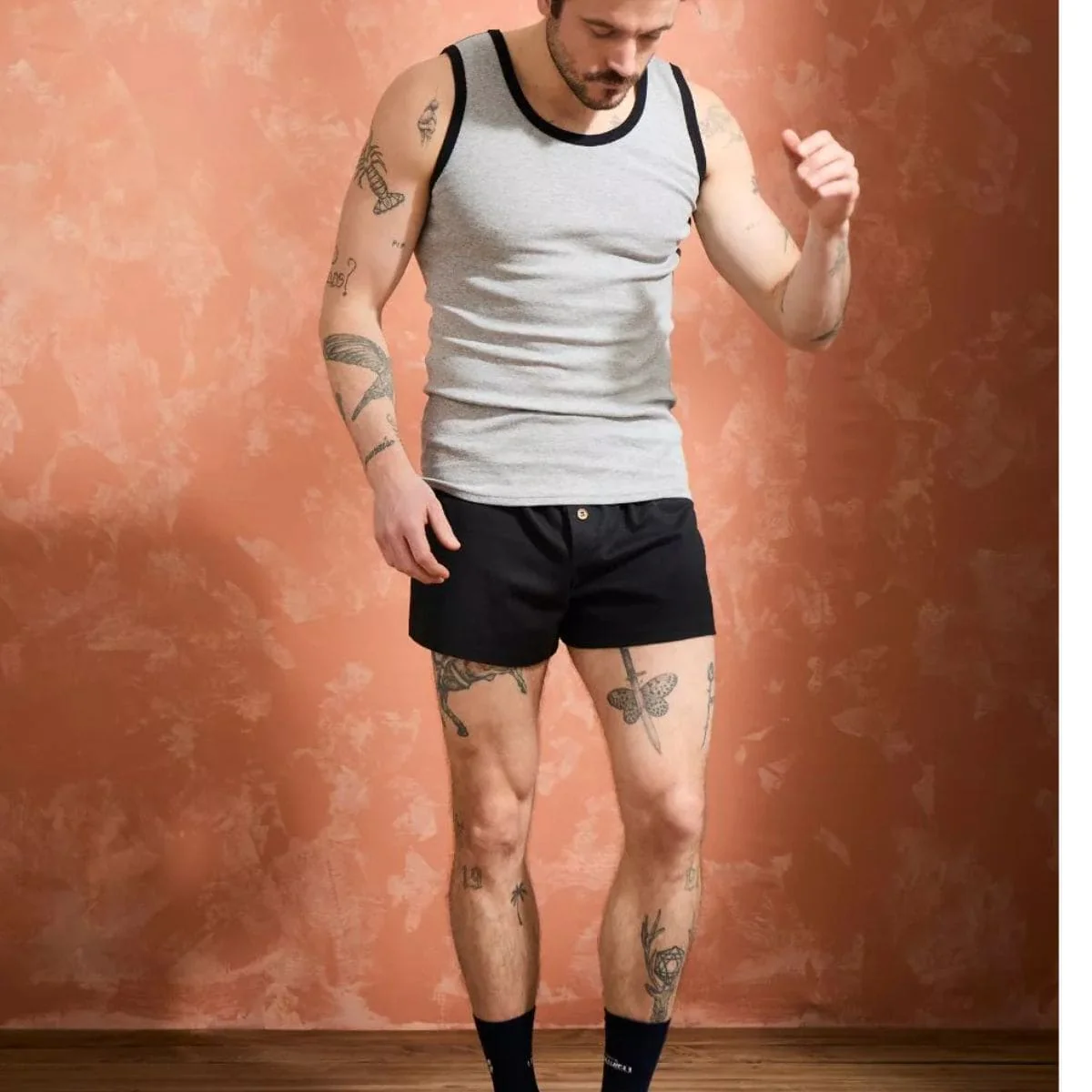 débardeur homme gris coton bio - Image 5