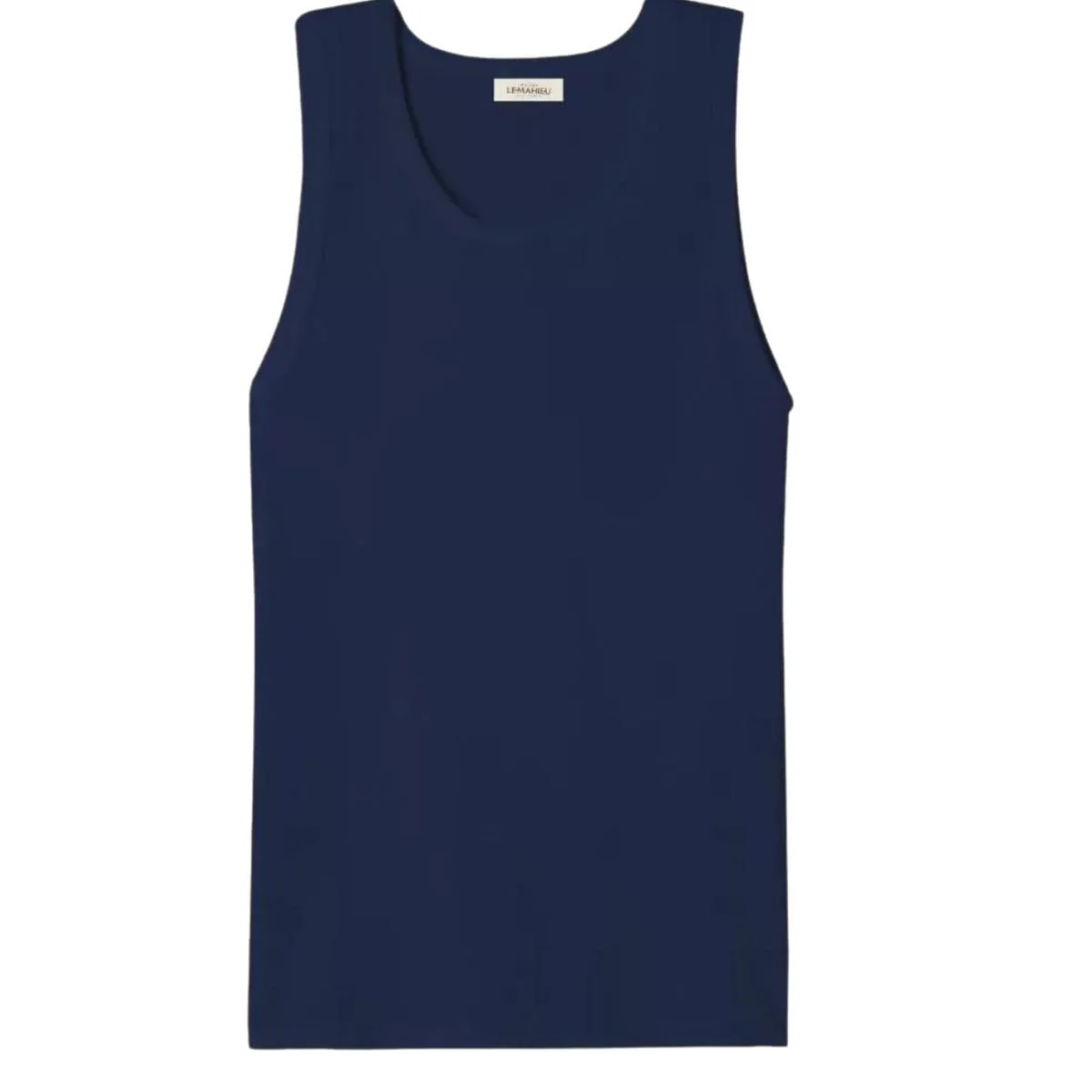 débardeur homme Bleu Marine coton bio - Image 6