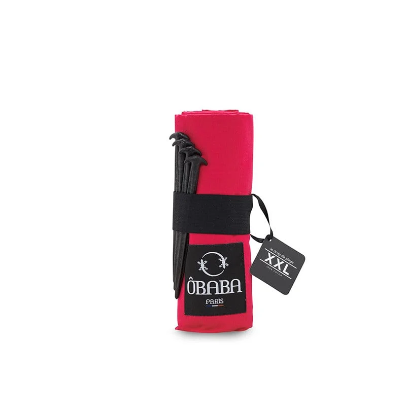 Drap de plage XXL 160x215 - Framboise