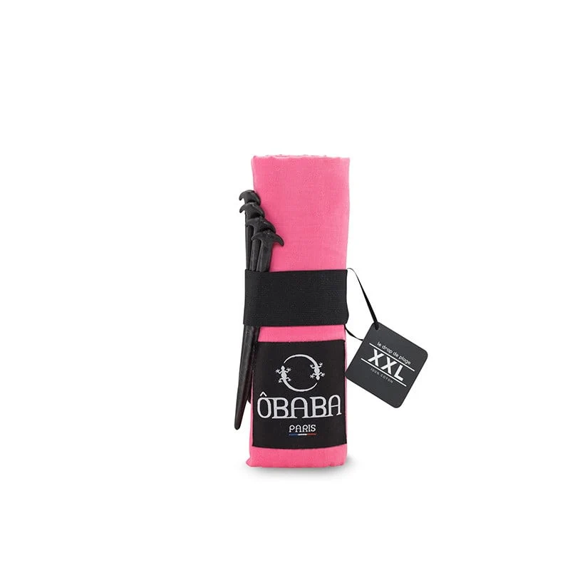 Drap de plage XXL 160x215 - rose