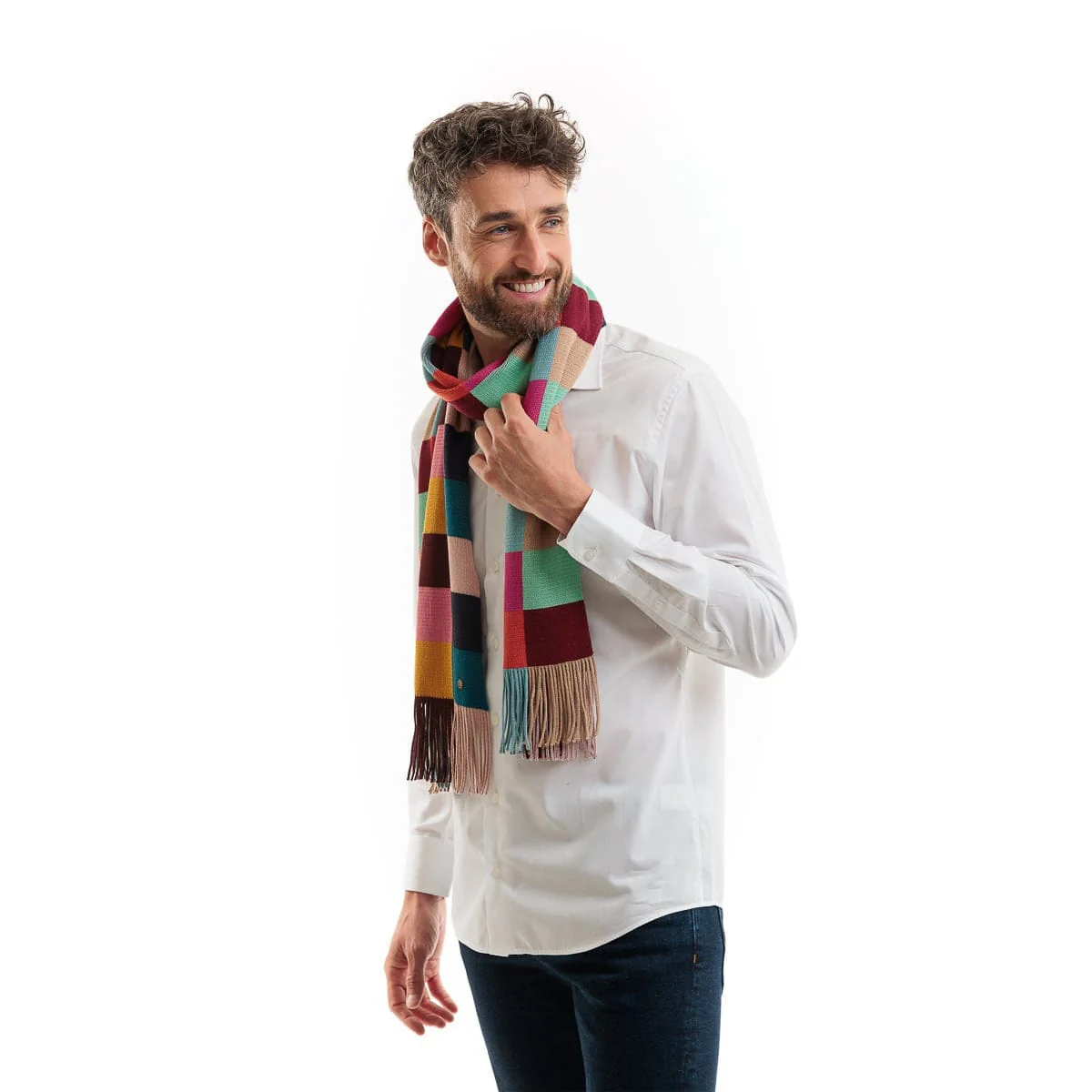 Echarpe multicolore homme - Image 3