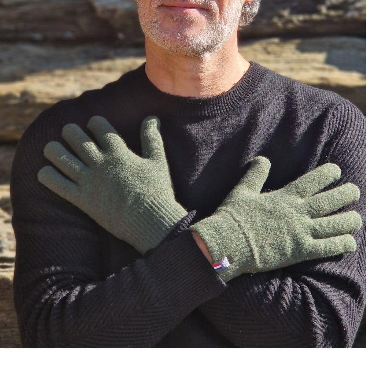 Gant tactile Kaki - Image 2