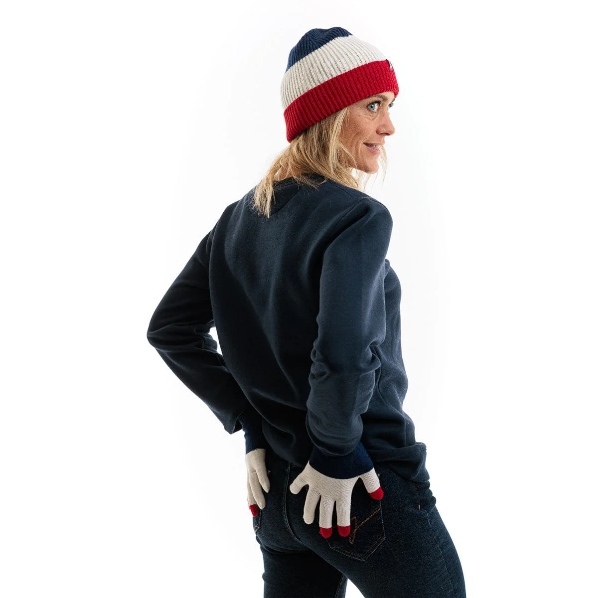 Duo bleu blanc rouge femme - Image 2