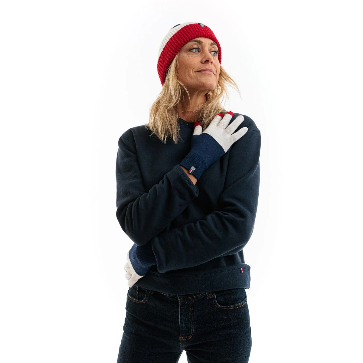 Duo bleu blanc rouge femme - Image 3