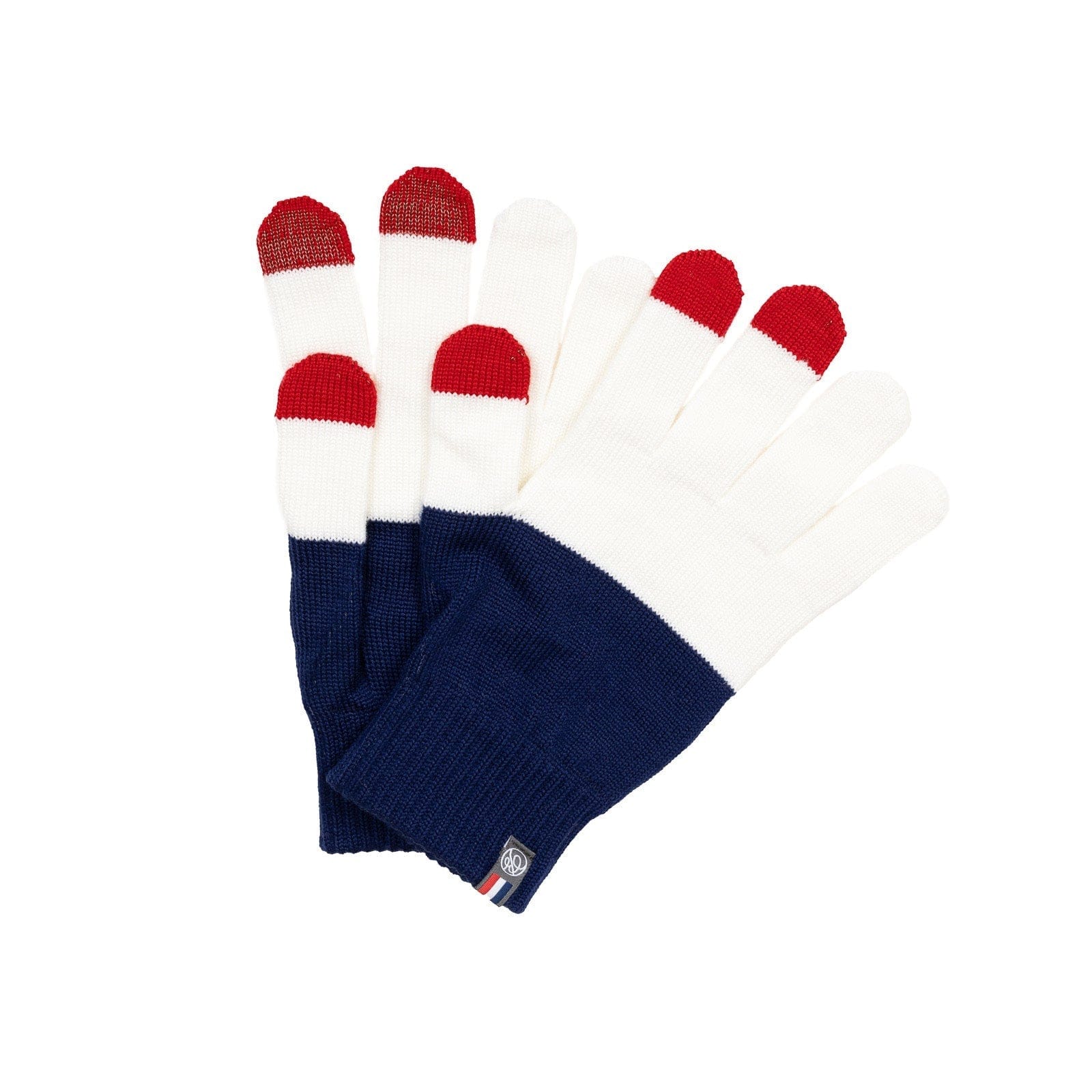 Gants bleu blanc rouge homme - Image 4