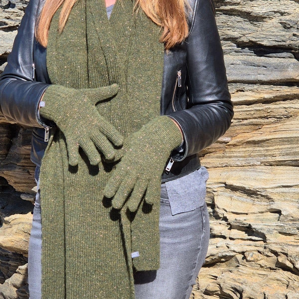 Gants tactiles kaki - Image 3