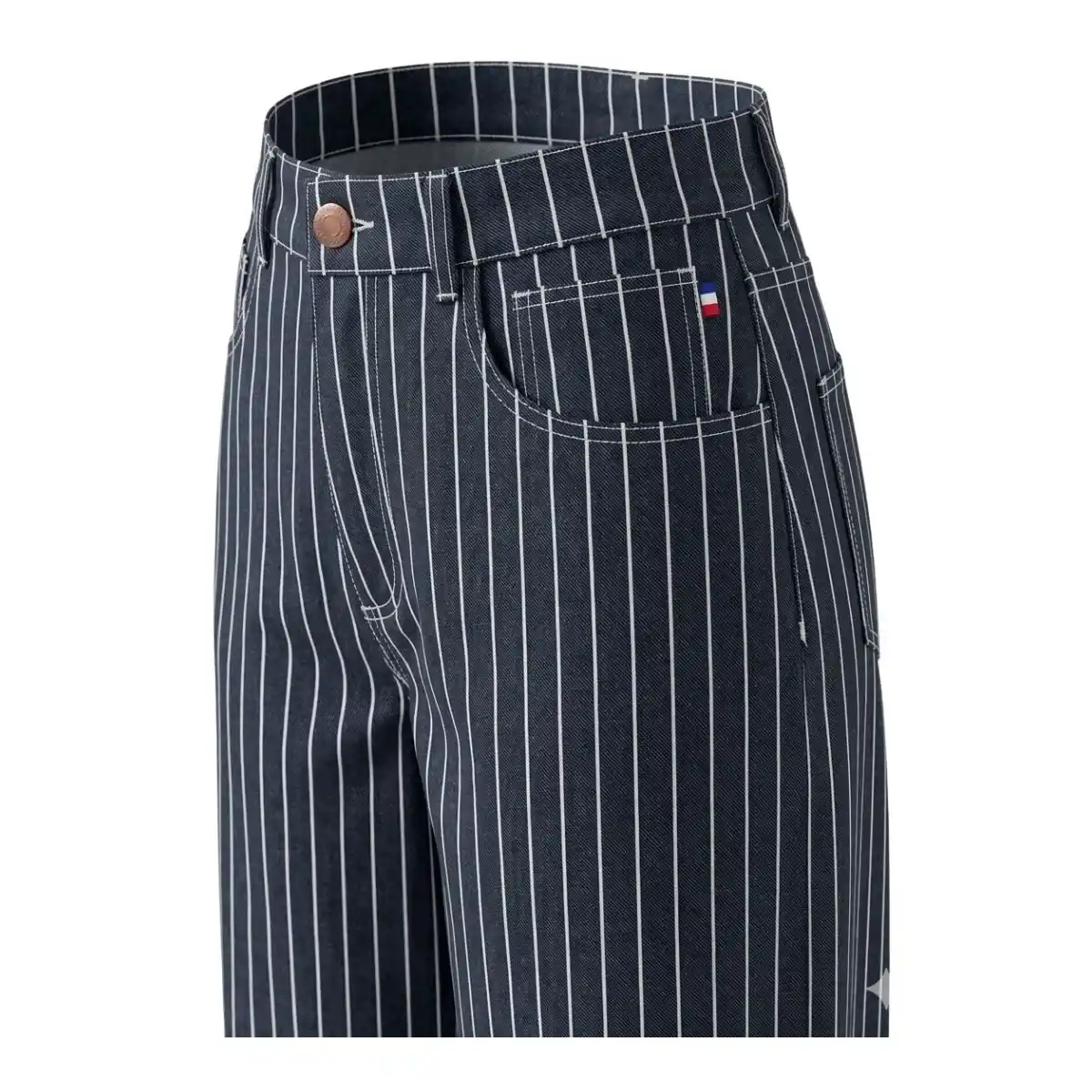 Jean Extra large femme taille haute | Le Tennis Blue super confort - Image 3