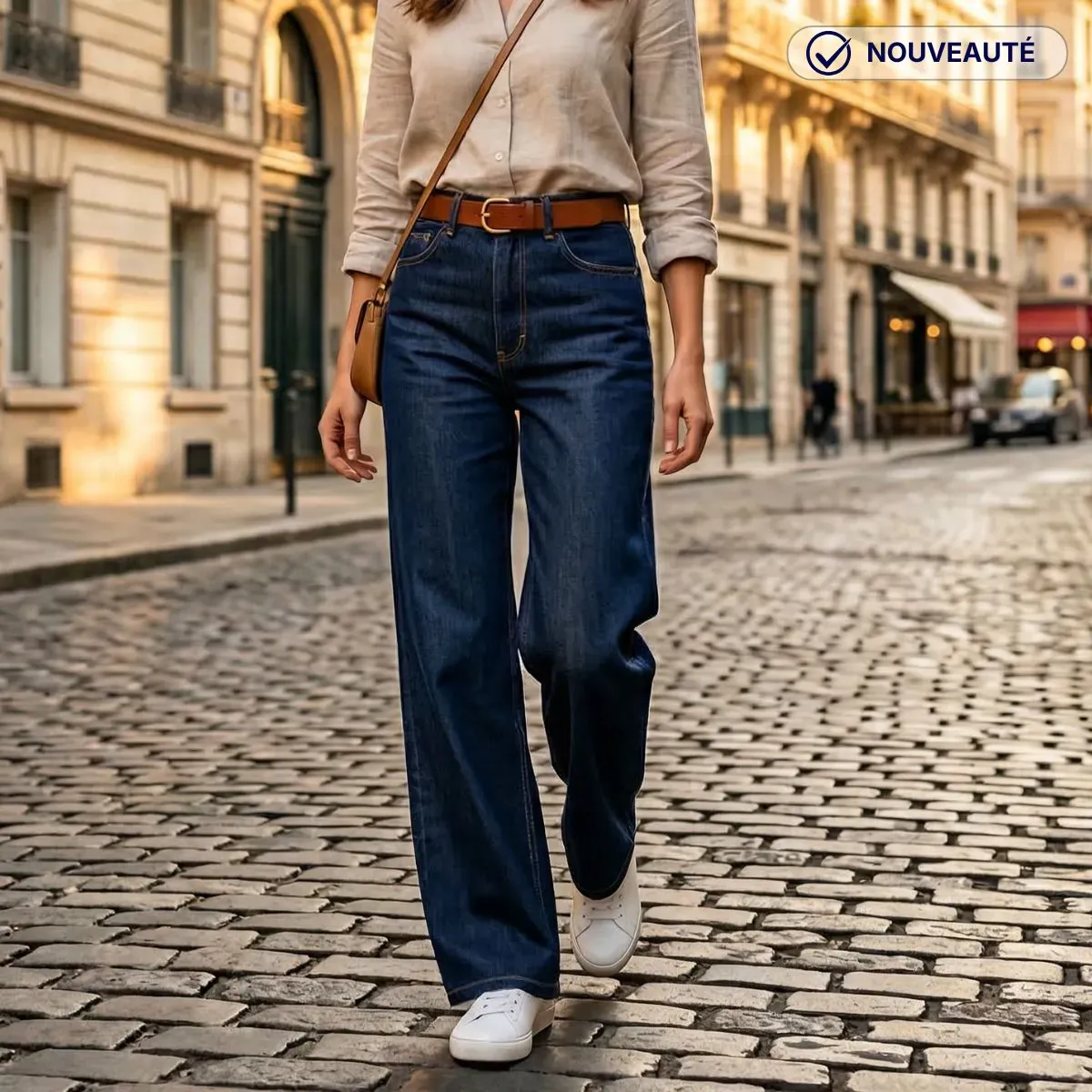 Jean Extra large femme taille haute | Le véritable Denim
