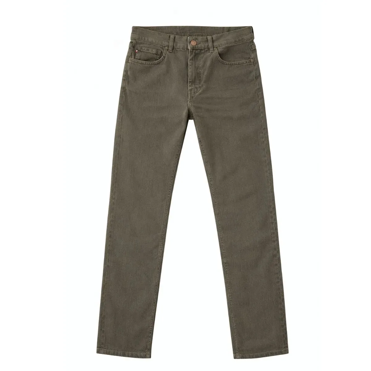 Jean straight homme | Kaki coupe droite - Image 4