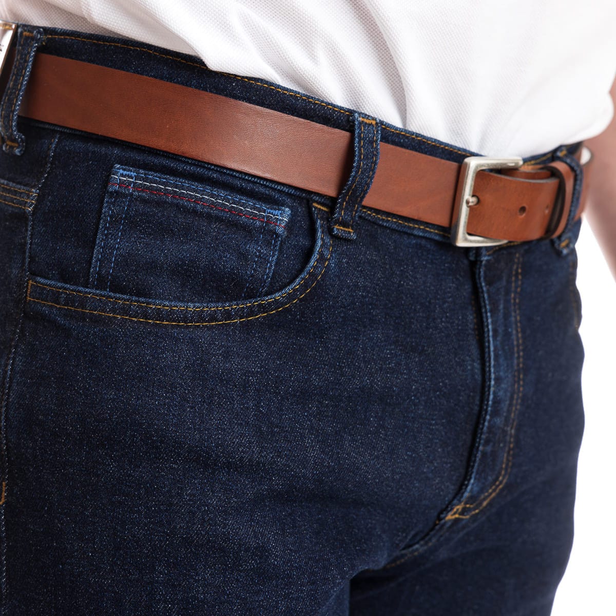 Jean straight homme | Le denim brut coupe droite - Image 3
