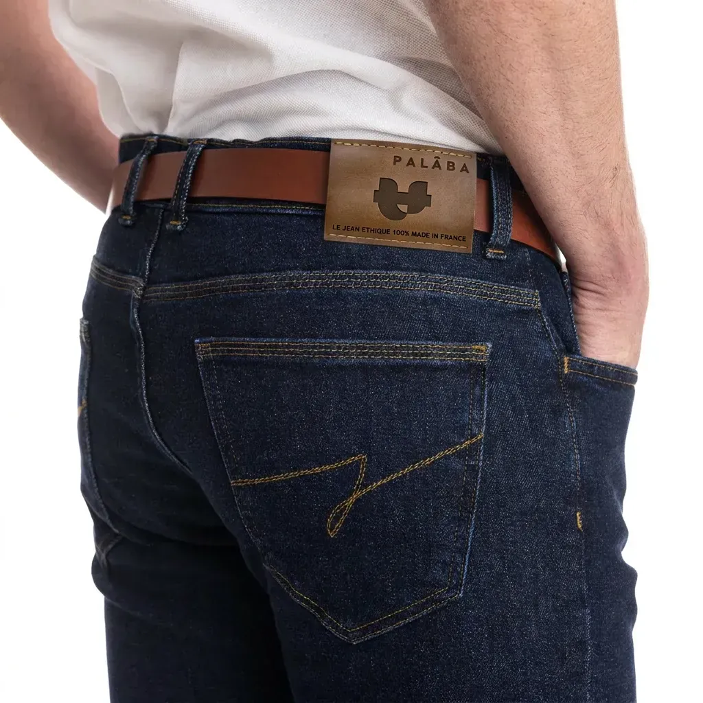 Jean straight homme | Le denim brut coupe droite - Image 4