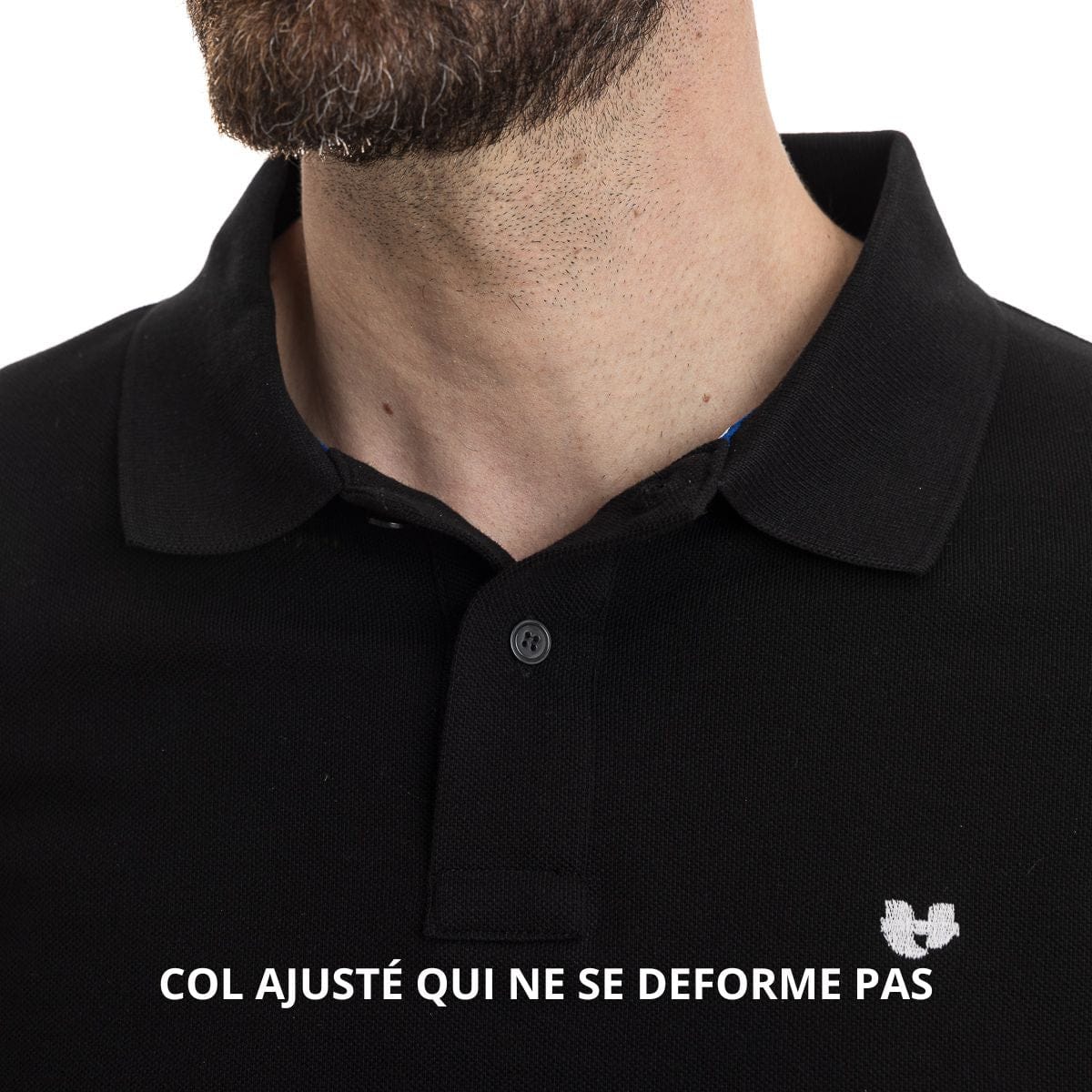 Polo noir made in France - Image 3