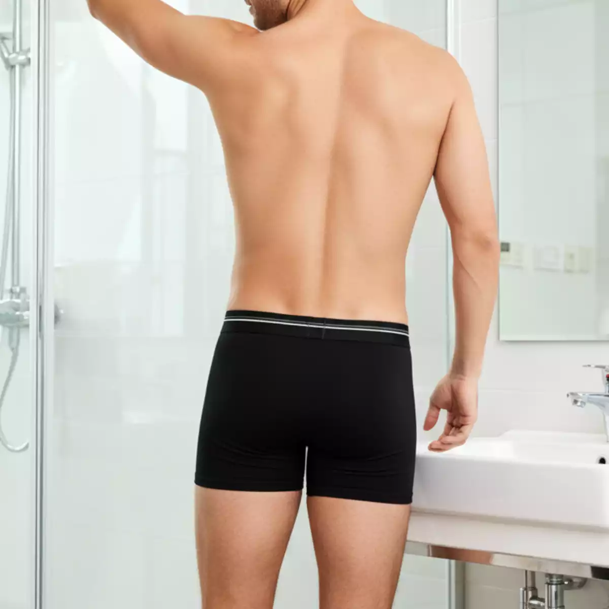 Boxer Homme Noir | Pack 3 Coton Bio Made in France - Image 3
