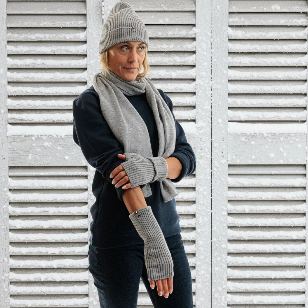 Mitaines femme en laine mérinos