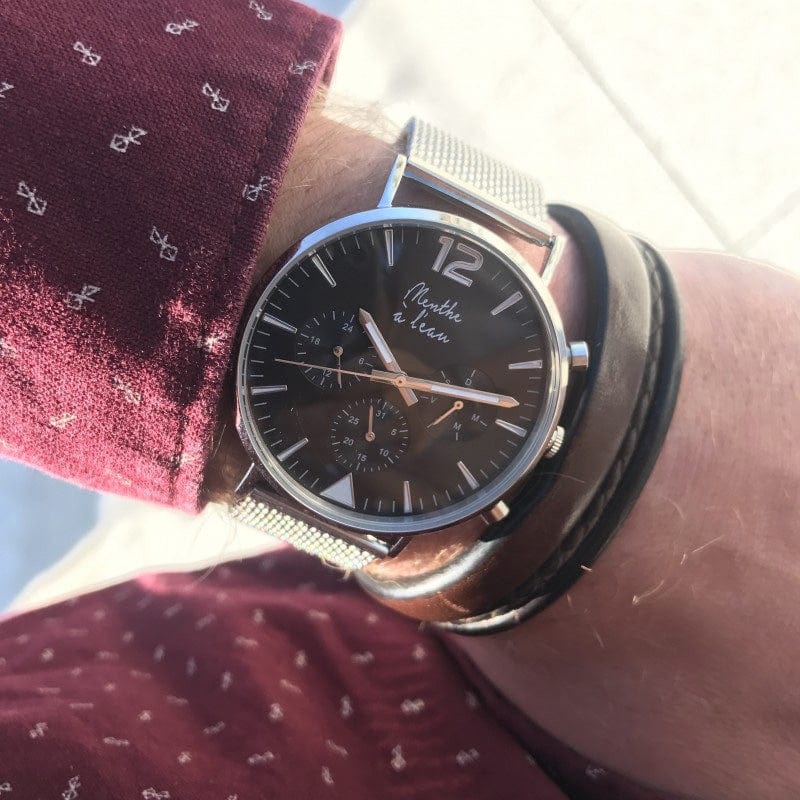 Montre La Précise maille fond noir - Image 2