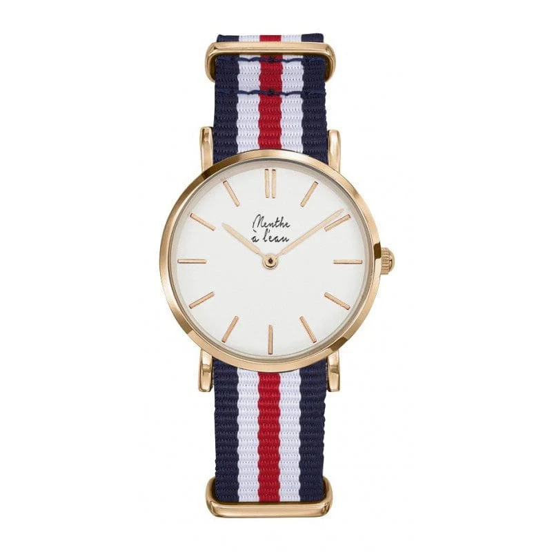Montre La Résistante bleu blanc rouge