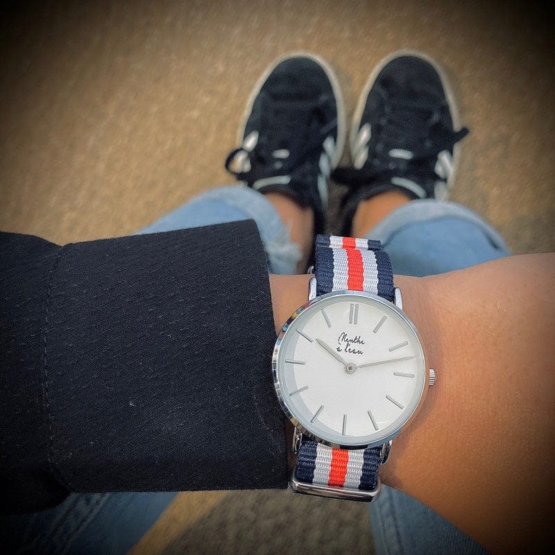 Montre La Résistante bleu blanc rouge - Image 3