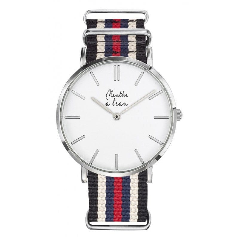 Montre La Résistante noir/beige/bleu/rouge