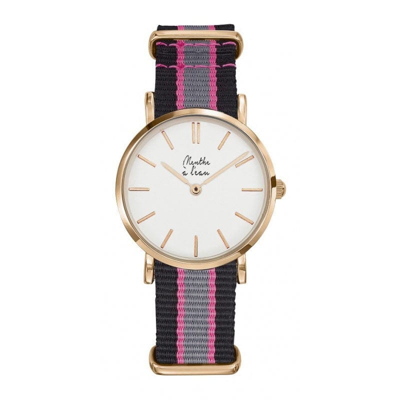 Montre La Résistante noir rose gris - Image 2