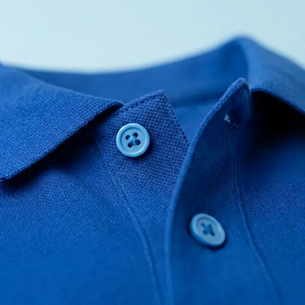 Polo bleu roi homme | Coton bio - Image 2