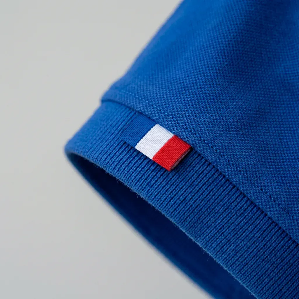 Polo bleu roi homme | Coton bio - Image 3