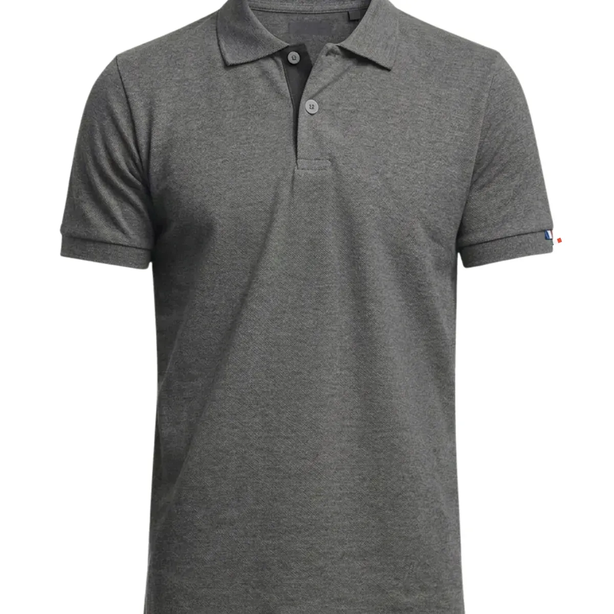 Polo gris anthracite homme | Coton bio - Image 4