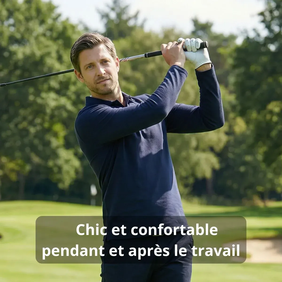 Polo homme manches longues - Image 3