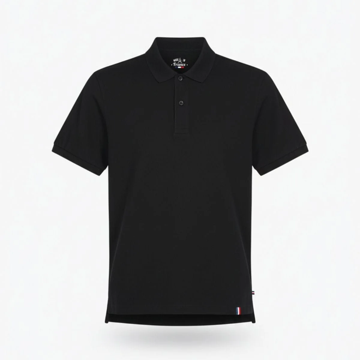 Polo noir homme - Image 2