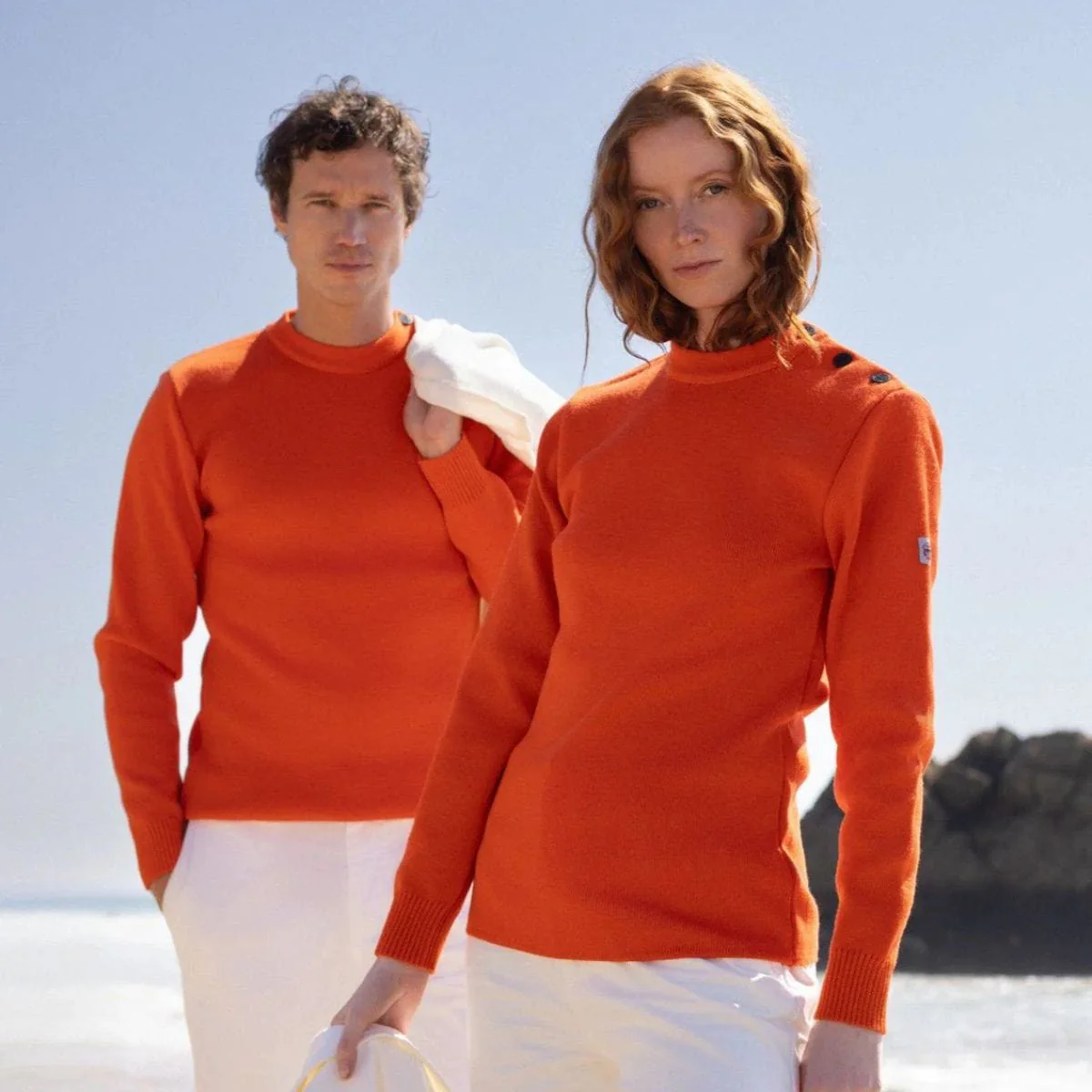 Pull marin femme orange - Image 3