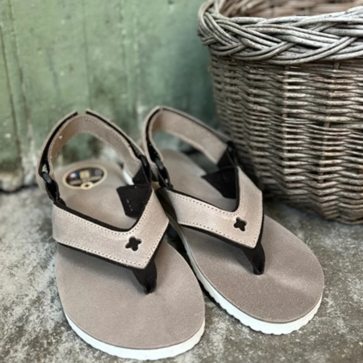 Sandale cuir homme taupe - Image 2