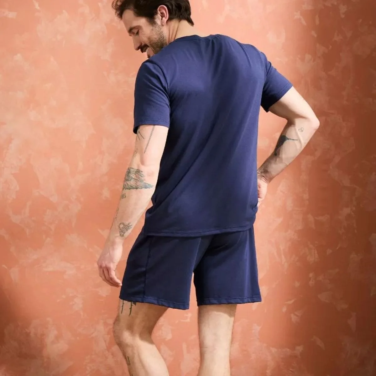 Short coton Homme Marine - Image 5