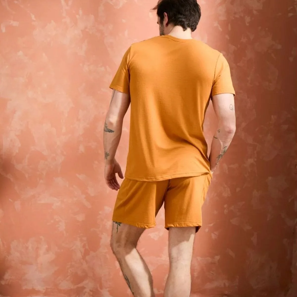 Short coton Homme Orange - Image 4