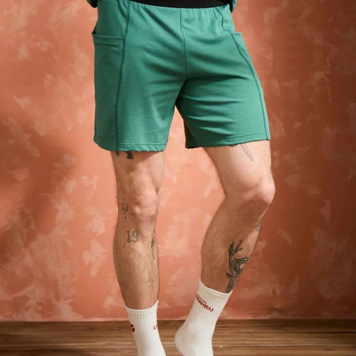 Short coton Homme Vert - Image 4