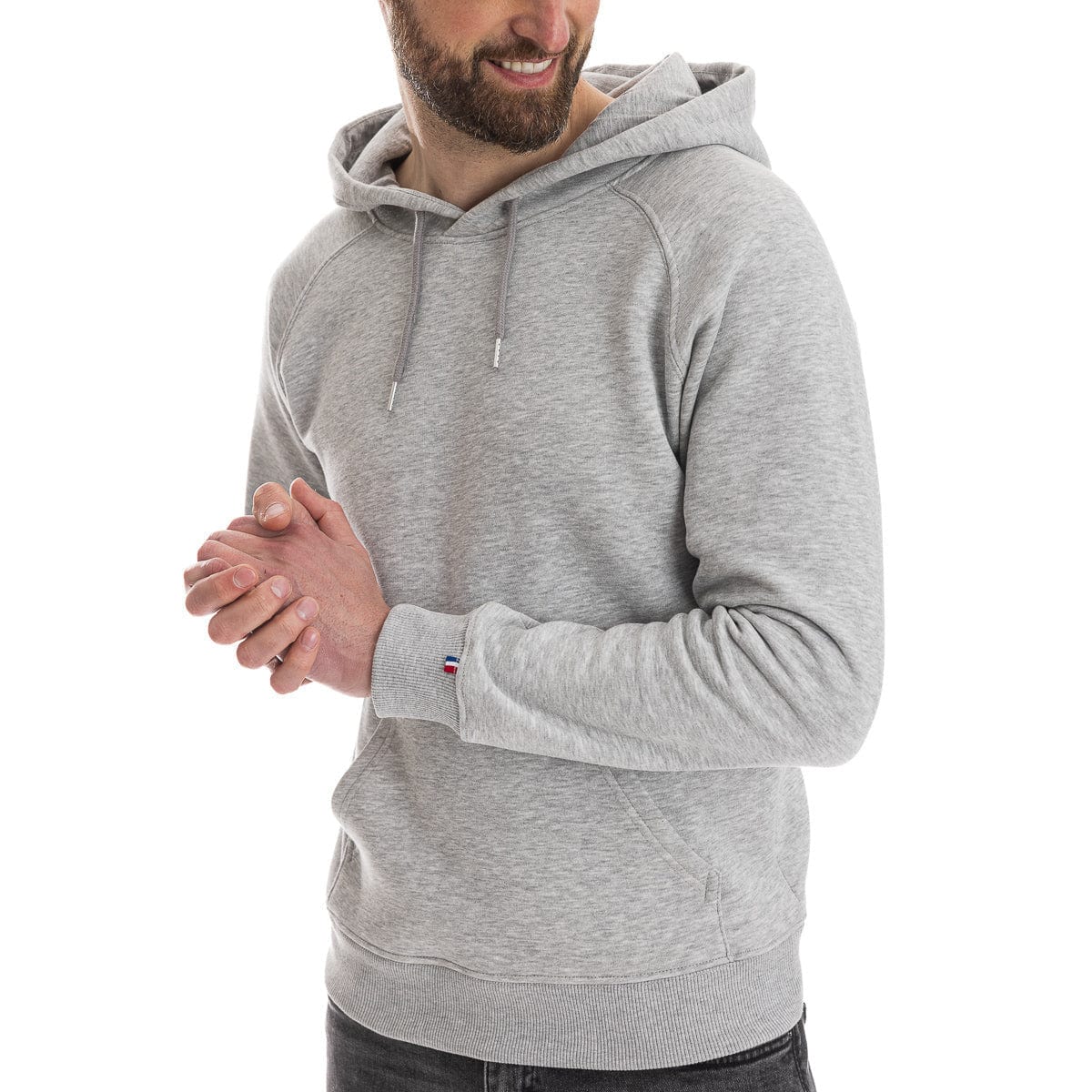 Sweat à capuche homme - Gris - Image 3