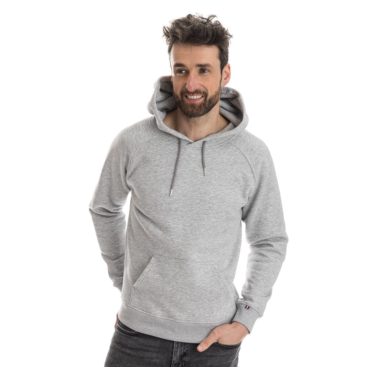 Sweat à capuche homme - Gris - Image 4